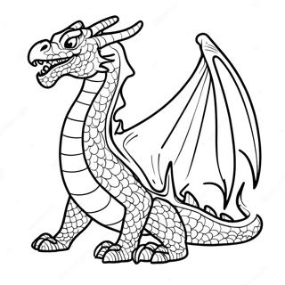 Fiery Death Song Dragon Coloring Page 58325-48471