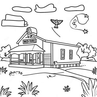 Texas History Coloring Page 58344-48484