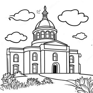 Famous Texas Landmarks Coloring Page 58345-48480