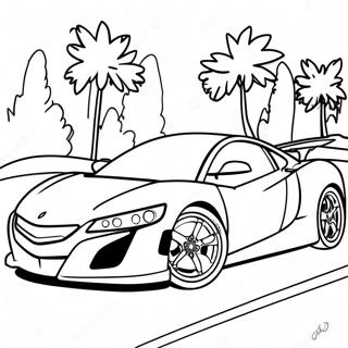 Acura Sports Car Coloring Page 58355-48493