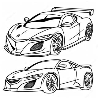 Acura Sports Car Coloring Page 58355-48494