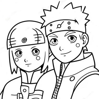 Naruto And Hinata Coloring Pages