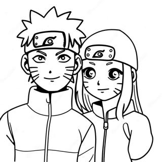 Naruto And Hinata Coloring Page 58364-48503