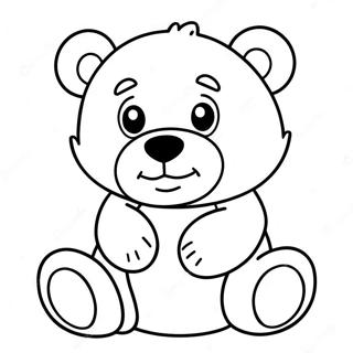 Cute Brown Bear Coloring Page 58395-48539