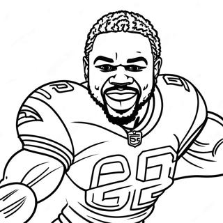 Dalvin Cook Action Pose Coloring Page 58404-48527