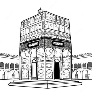 Kaaba In Mecca Coloring Page 58425-48556