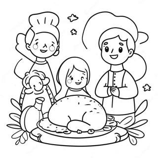 Religious Children S Church Thanksgiving Coloring Page 5844-4666