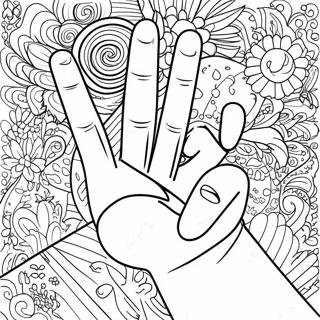 Middle Finger Coloring Pages