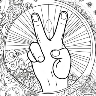 Middle Finger Coloring Page 58475-48579