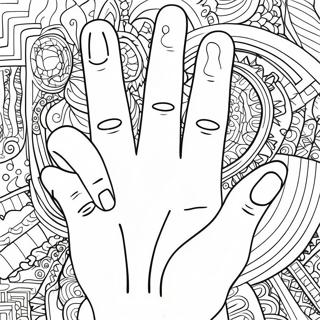 Middle Finger Coloring Page 58475-48580