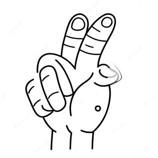 Funny Middle Finger Coloring Page 58476-48581