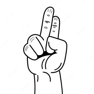 Funny Middle Finger Coloring Page 58476-48584