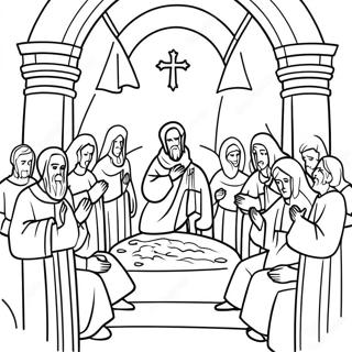 Beautiful Apostles Creed Illustration Coloring Page 58496-48597