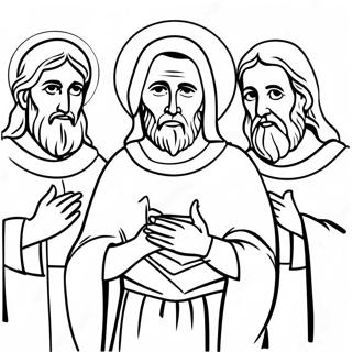 Beautiful Apostles Creed Illustration Coloring Page 58496-48598