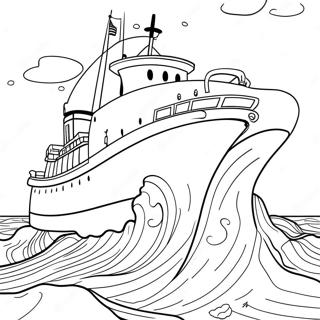 Sinking Edmund Fitzgerald Coloring Page 58536-48631