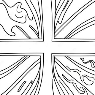 United Kingdom Flag Coloring Page 58545-48638