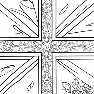 Union Jack Flag Coloring Page 58546-48636