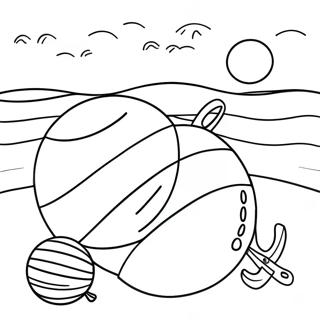 Colorful Beach Balls Coloring Page 58565-48662