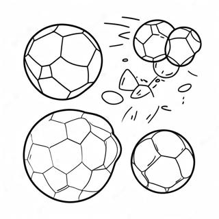 Bouncing Soccer Balls Coloring Page 58566-48650