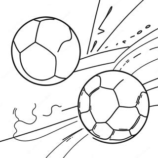 Bouncing Soccer Balls Coloring Page 58566-48651