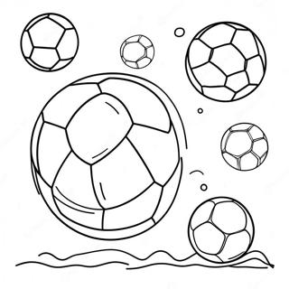 Bouncing Soccer Balls Coloring Page 58566-48652