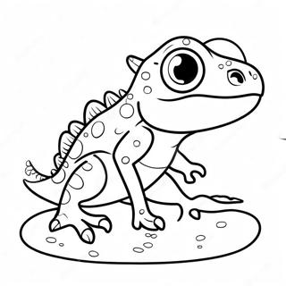 Cute Lizard Coloring Page 58575-48654