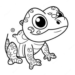 Cute Lizard Coloring Page 58575-48655