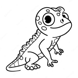 Cute Lizard Coloring Page 58575-48656