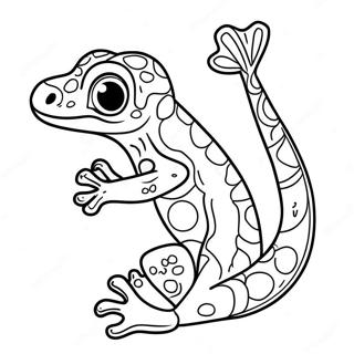 Playful Gecko Coloring Page 58576-48657