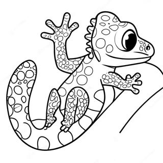 Playful Gecko Coloring Page 58576-48659