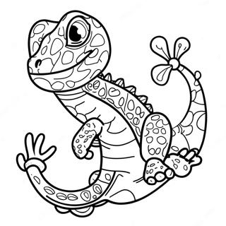 Playful Gecko Coloring Page 58576-48660