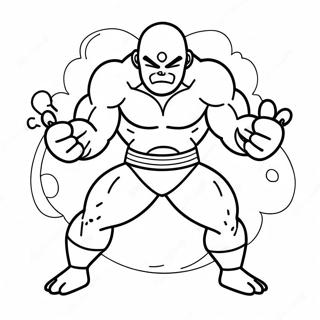 Jiren In Battle Pose Coloring Page 58596-48683