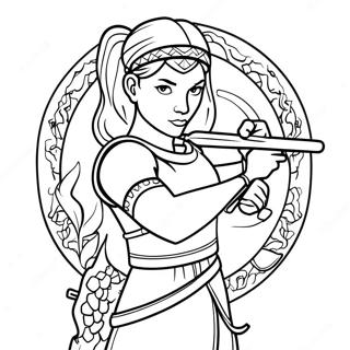 Artemis The Huntress Coloring Page 58606-48688