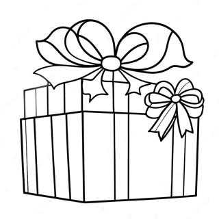 Gift Box Coloring Pages