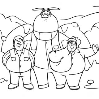 Fat Albert Coloring Pages