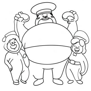 Fat Albert And Friends Coloring Page 58646-48718