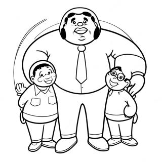 Fat Albert And Friends Coloring Page 58646-48719