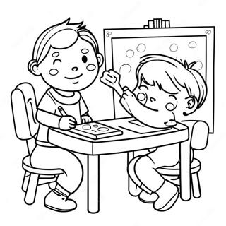 Kindergarten Coloring Page 5864-4683