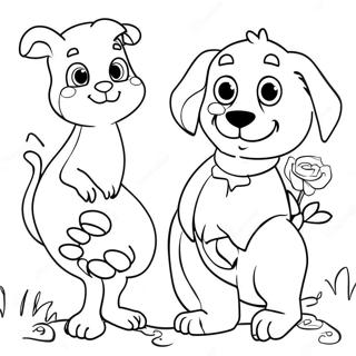 Animal Friends Coloring Page 58655-48716