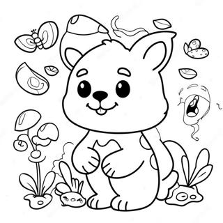 Fun Animal Kindergarten Coloring Page 5865-4686