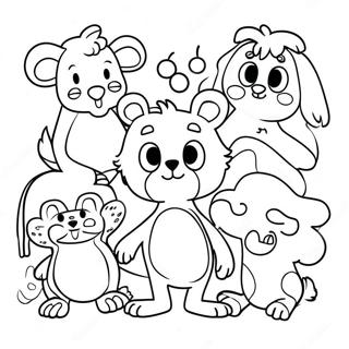 Fun Animal Kindergarten Coloring Page 5865-4687