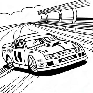 Late Model Dirt Car Coloring Pages