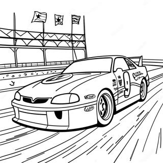 Late Model Dirt Car Racing Coloring Page 58675-48742