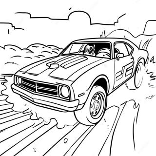 Fast Late Model Dirt Car Coloring Page 58676-48730