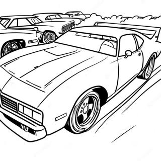 Fast Late Model Dirt Car Coloring Page 58676-48731