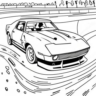 Fast Late Model Dirt Car Coloring Page 58676-48732