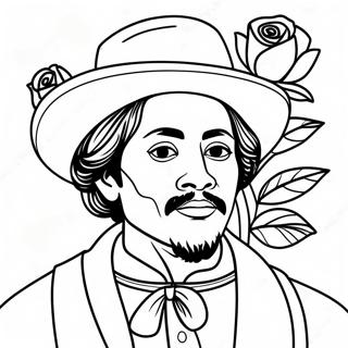 Juan Diego With Roses Coloring Page 58686-48755