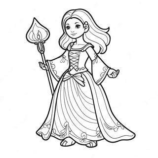 Amity Blight In Magical Outfit Coloring Page 58696-48761