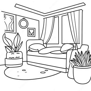 Chill Lofi Aesthetic Coloring Page 58706-48773