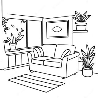 Chill Lofi Aesthetic Coloring Page 58706-48774